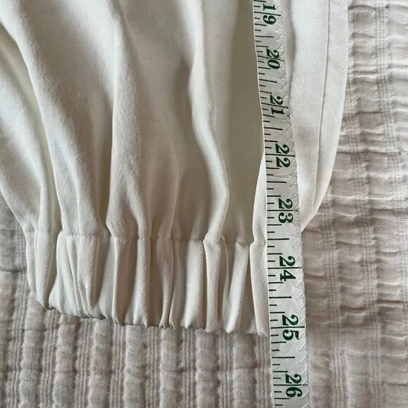 Tibi Chalky Drape Plashet Jogger- Regular- White- SR - Picture 8 of 13